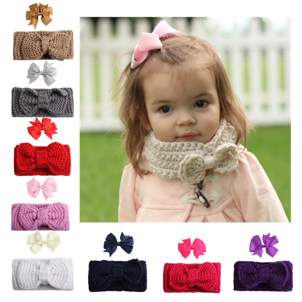 2 шт. детский ободок для волос с бантом в стиле Бохо|Шарфы девочек| |