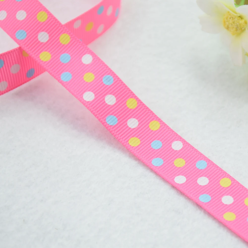 Ширина 16 мм ленты с узором в горошек Полиэстеровая корсажная лента кружевные