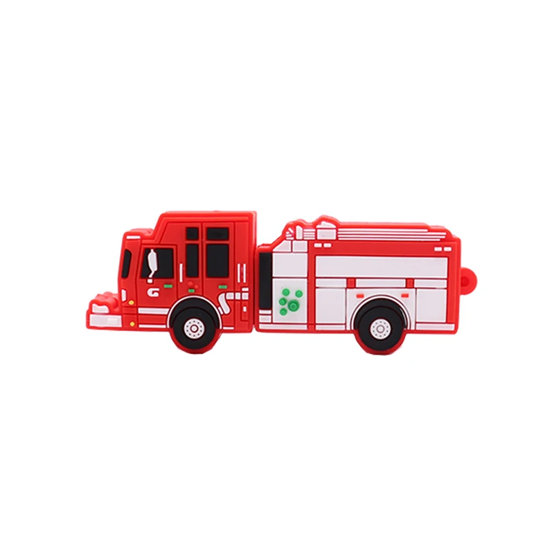 Fire truck Флешка пять видов автомобилей usb флэш-накопитель грузовик/кран/пожарная машина memory stick 4 ГБ 8 ГБ 16 ГБ 32 ГБ 64 Гб креативный gfit pen drive cle - Цвет: Fire truck