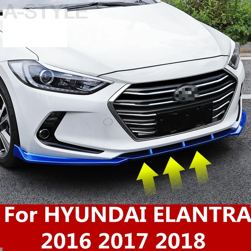 Для hyundai Elantra ABS Хром передний бампер губы против царапин передний бампер аксессуары