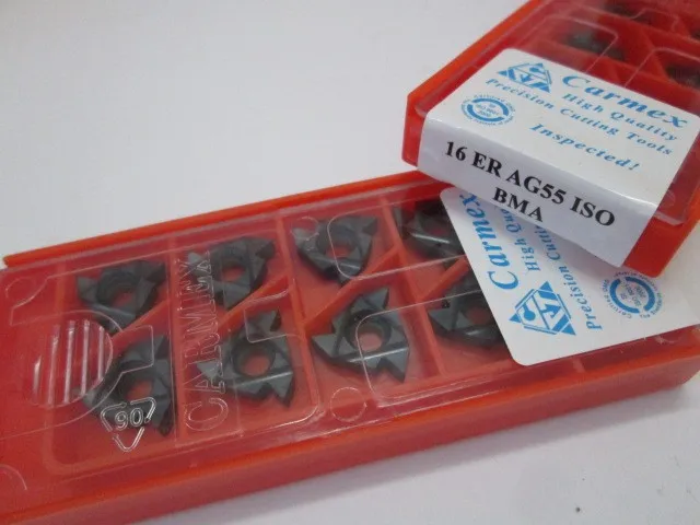 100PCS CARMEX 16IRAG55 CNC Cemented carbide inserts internal Thread Turning Tool Processing stainless steel and | Инструменты