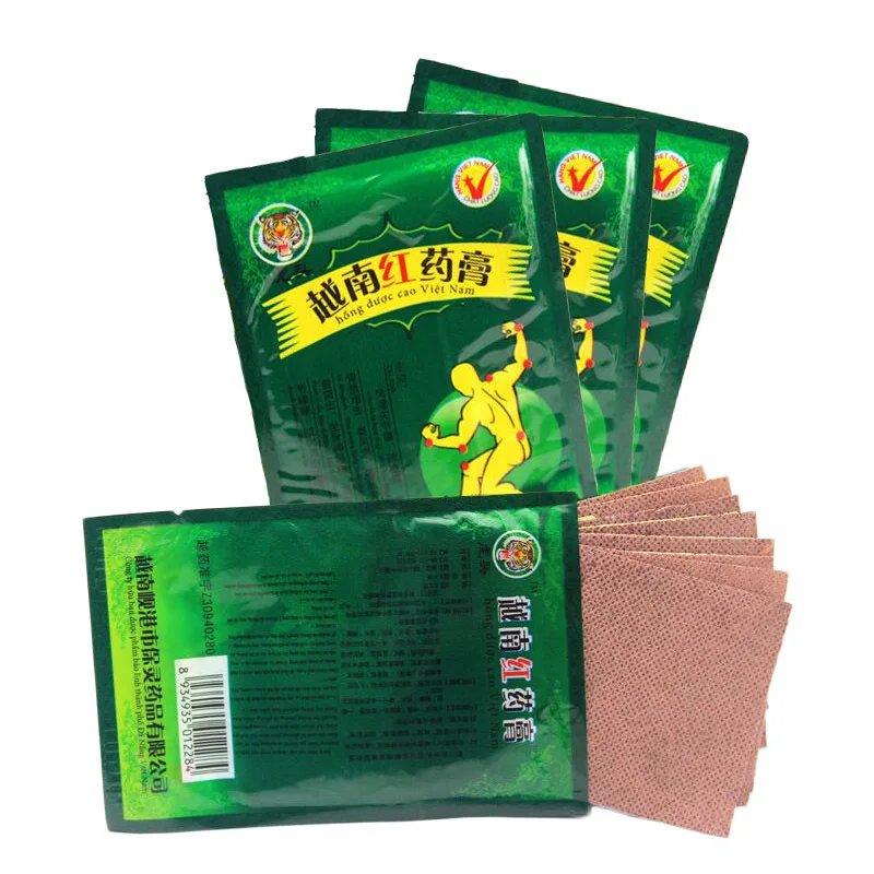 80 шт. вьетнамский белый тигр красный пластырь Tiger Balm Patchs Расслабление спины тела травяная обезболивающая медицинская пластырь мазь суставов