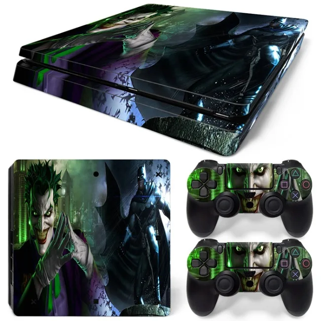 Джокер различных шаблон для PS4 Slim Decal наклейку кожи всего тела для PS4 Slim консоли и 2 Пульты ДУ для игровых приставок