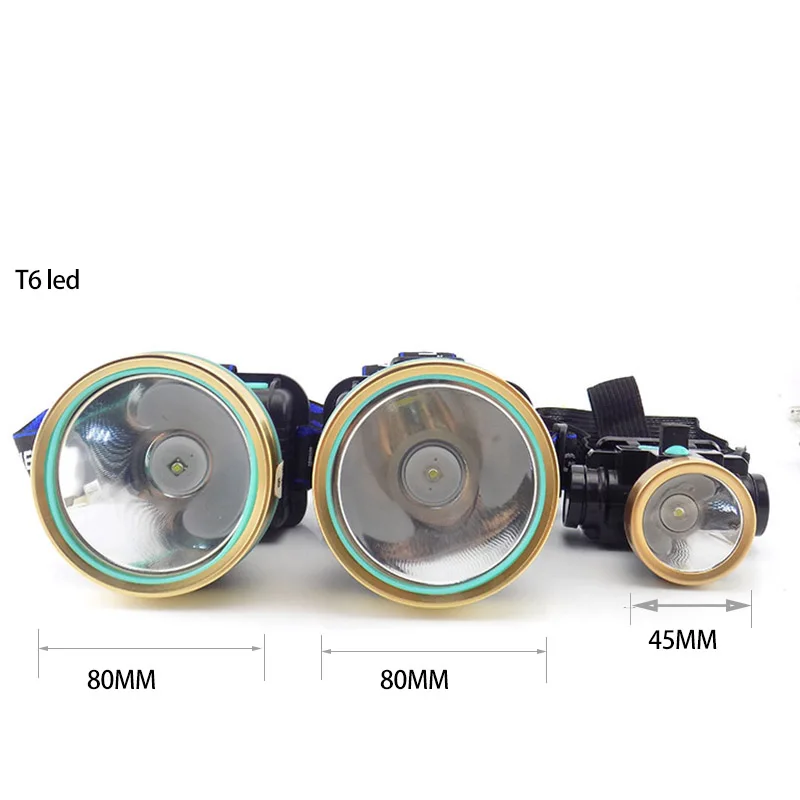 high Power USB Headlamp Head Lamp Torches linterna Small Led T6 headlight Flashlight Headlight Camping Rechargeable with battery