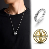 3umeter astronomical sphere ball pendant necklace finger hoop pendant cosmic lover jewelry gifts
