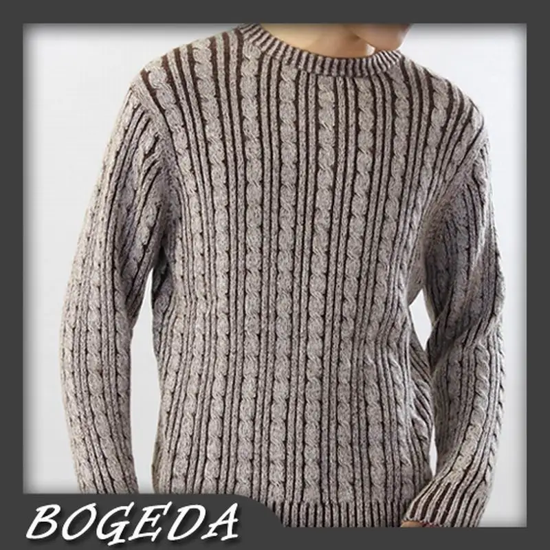 100% Cashmere sweater Men Pullover Extra-Thick O-neck Computer knitted Natural fabric High Quality Stock clearance Free shipping