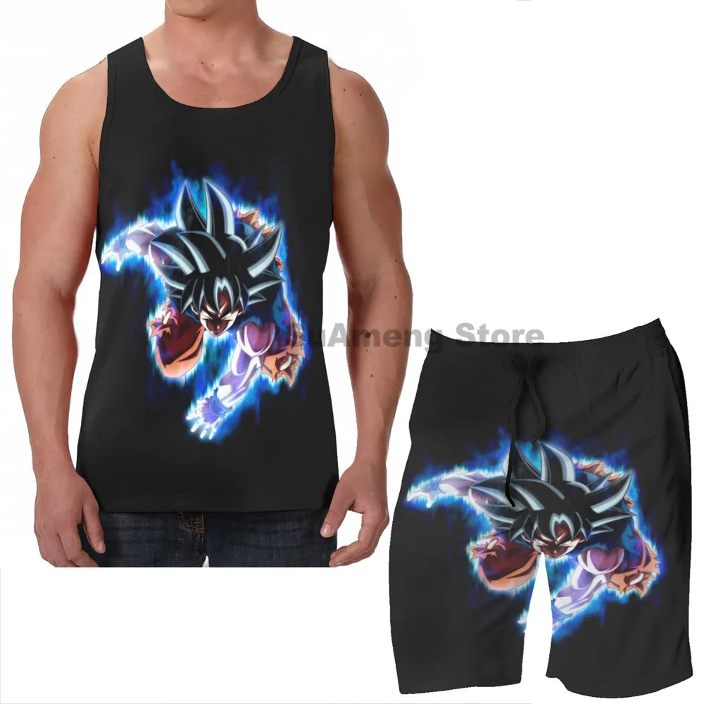 Майка с забавным принтом для мужчин и женщин спортивный комплект жилетом без