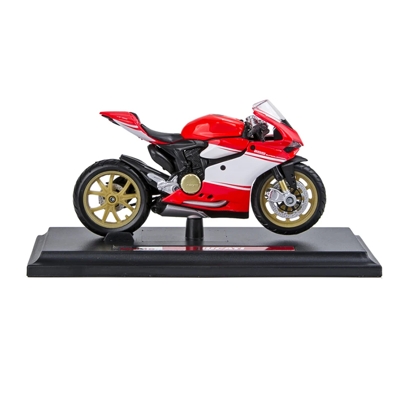 Maisto 1:18 мото модели Ducati 1199 Superleggera красного и белого цвета, Мотоцикл Модели Diecast миниатюрный Race игрушка для Коллекция подарков