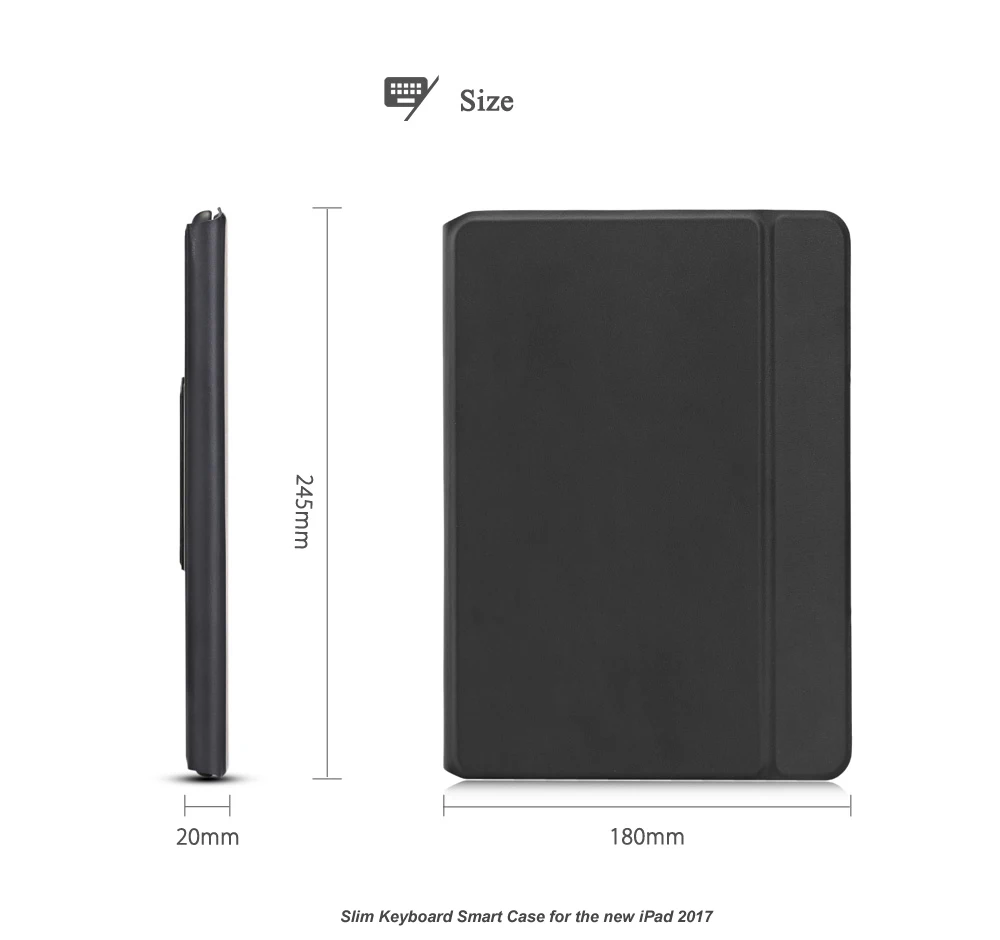 Sinpan беспроводной Keybaord Чехол для iPad Pro 10,5 дюймов, ультра-тонкий и светильник-весит Премиум кожаный чехол с магнитом USB зарядка