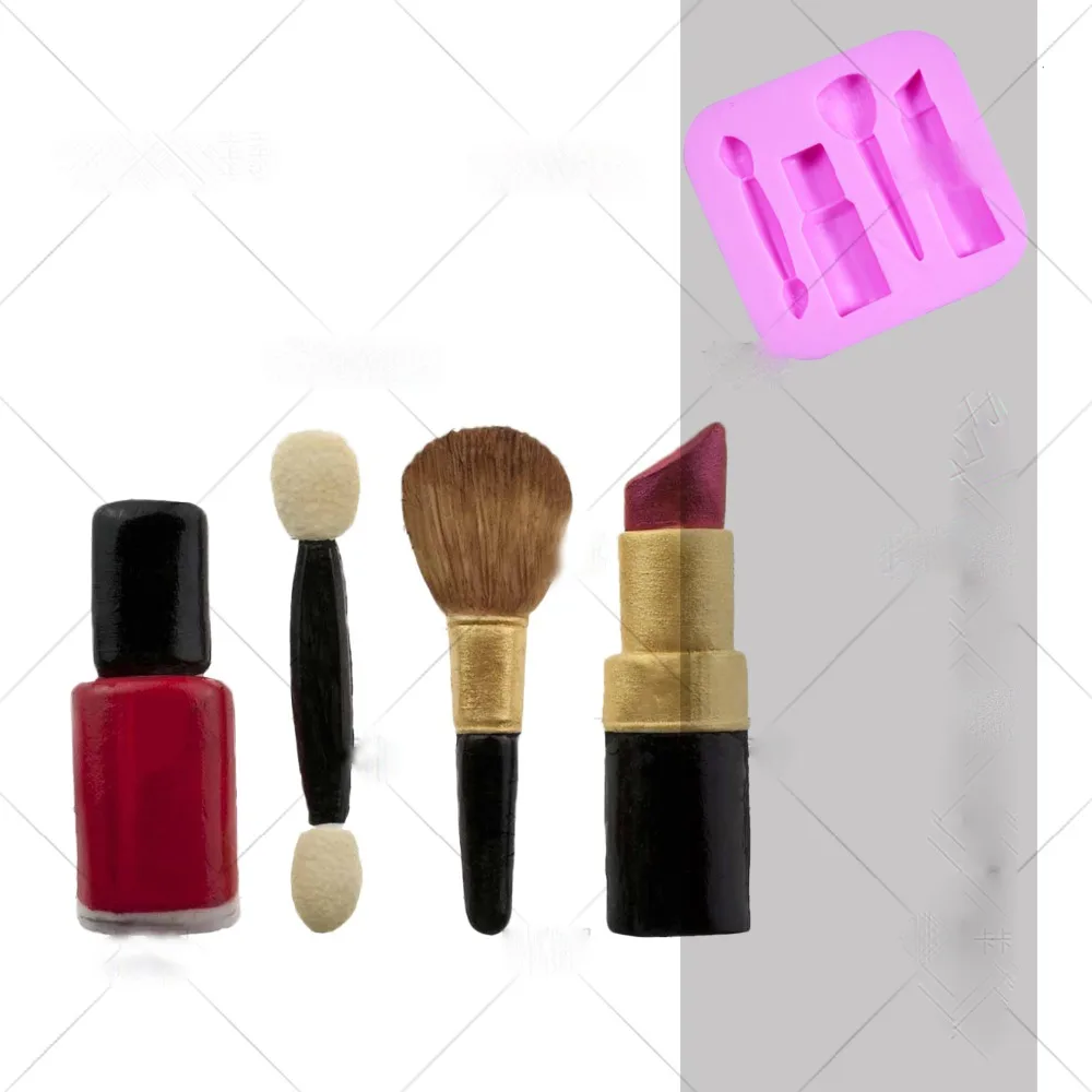 Силиконовая форма для помадки силиконовая торта бровей карандашей румян