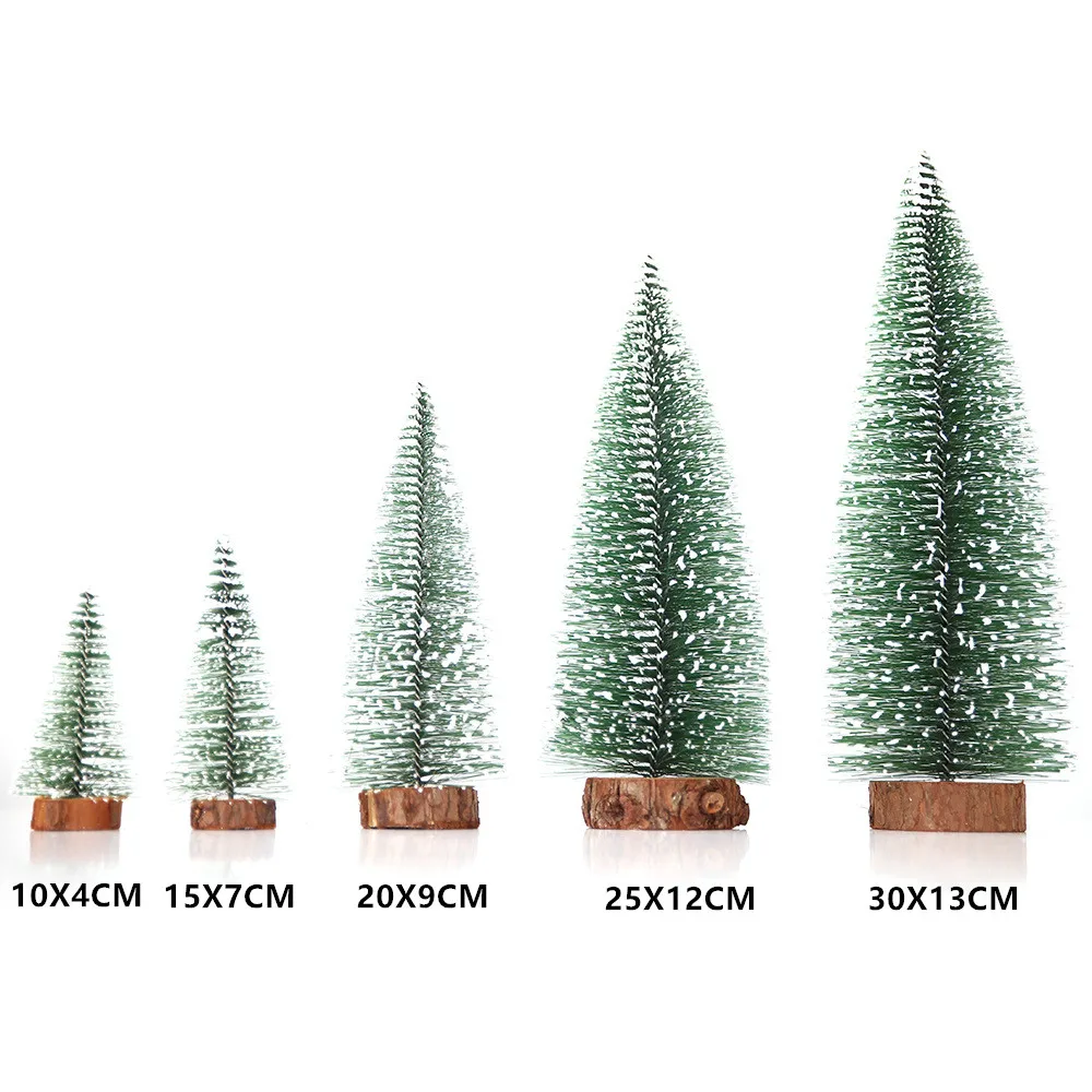 Маленькое дерево сосны иглы Arbol De Navidad Рождественская елка орнамент рождественские украшения для держатель для стакана Noel год