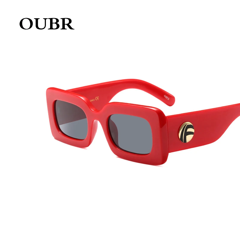 OUBR солнцезащитные очки в квадратной оправе стиле ретро женские модные брендовые
