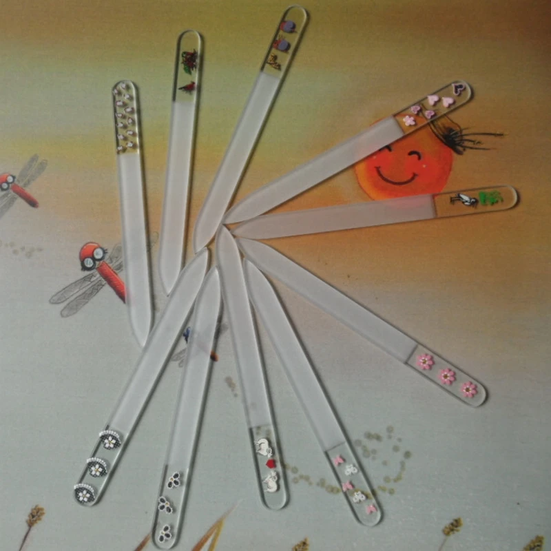 5 шт./лот пилки для ногтей Новые прозрачные и полупрозрачные прочные из