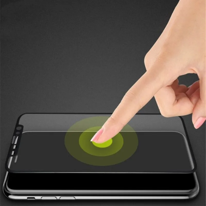 Полное покрытие матовое закаленное стекло для iPhone X XS защита экрана олеофобное покрытие без отпечатков пальцев матовое 9H закаленное стекло