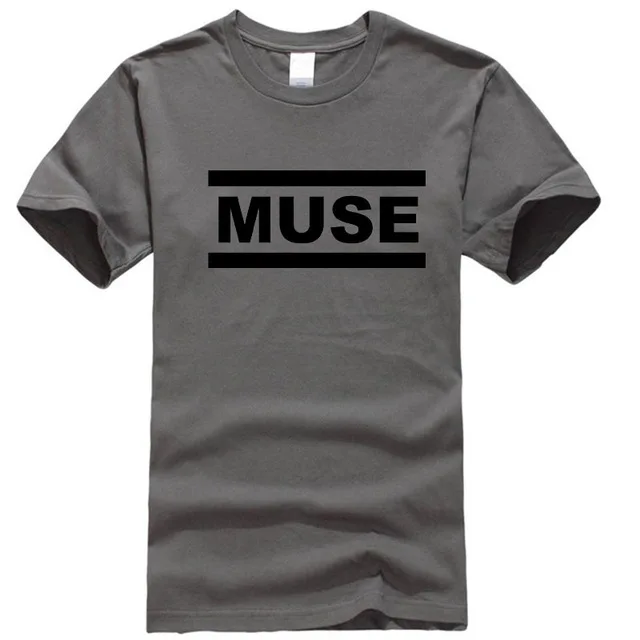 Dark Grey-B Muse футболки мужские muse футболки летние с коротким рукавом хлопковые футболки топы рок группа футболки - Цвет: Dark Grey-B