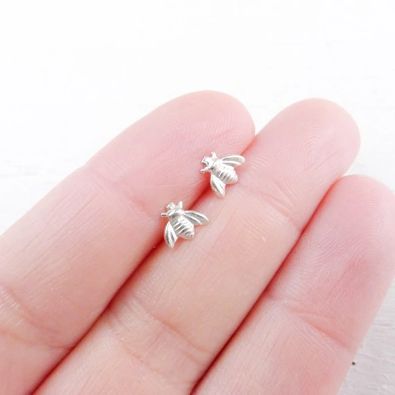 Женские серьги гвоздики в виде пчелы|earings fashion jewelry|earrings jewelryhoney bee earrings |