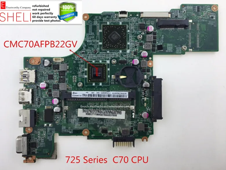 DA0ZHGMB6D0 для Acer Aspire One 725 материнская плата ноутбука ZHG C70 NBSGP11004 MOUGOL SKU:|Материнские