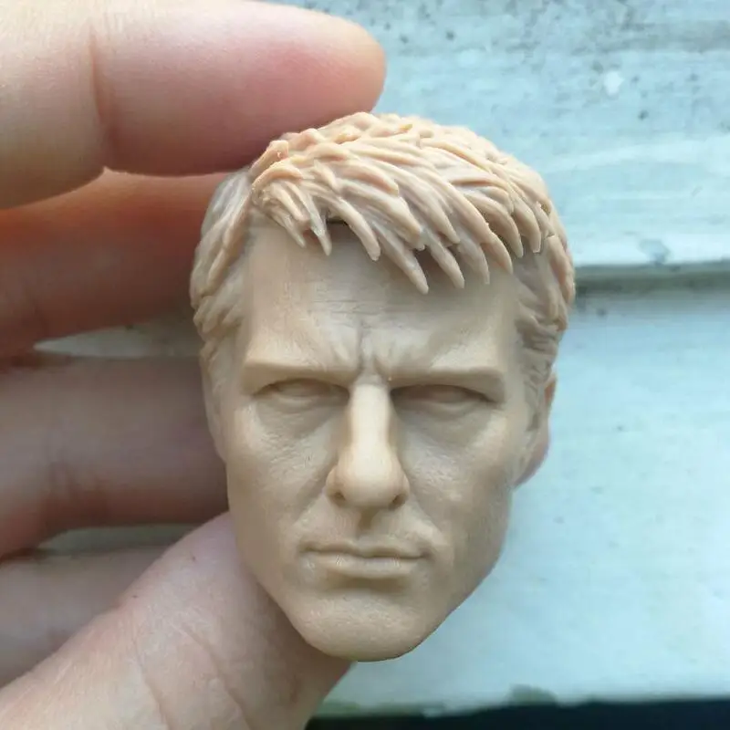 1/6 Scale Blank Head Sculpt Tom Cruis Edge Of Tomorrow Unpainted Fit 12&quot body | Игрушки и хобби