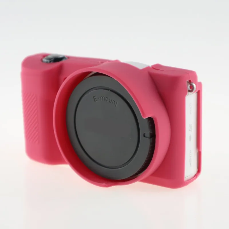 Rose Мягкий силиконовый чехол для камеры Soy Alpha A5100 A5000 16-50 мм для sony A5100 A5000 защитный чехол для камеры - Цвет: Rose