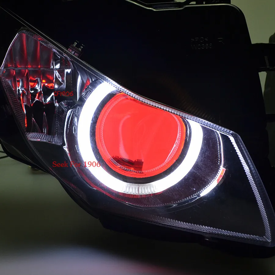 Модифицированные светодиодные лампы белого ангела и красного демона для Honda