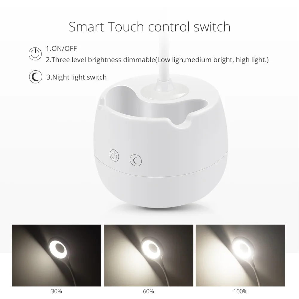 Диммер USB Led Настольная лампа Настольные лампы LED сенсорный выключатель 3 режима
