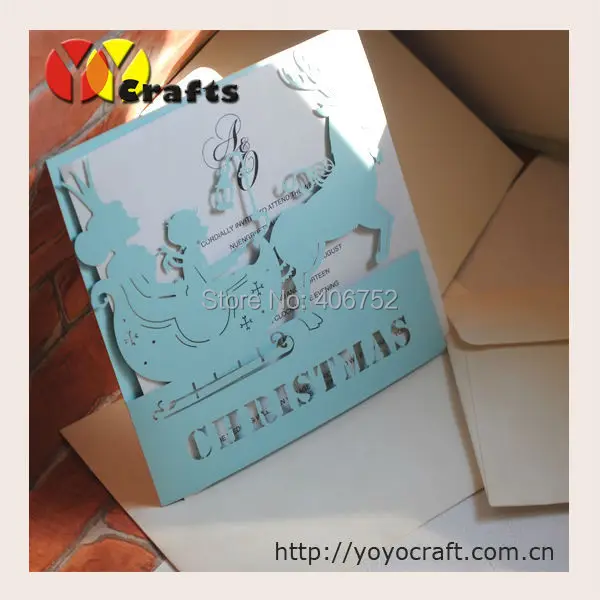 

Handmade Luxurious Laser Cutting paper 20 Sets Wedding Invitation Card Christmas Greeting Cards Party Invitations