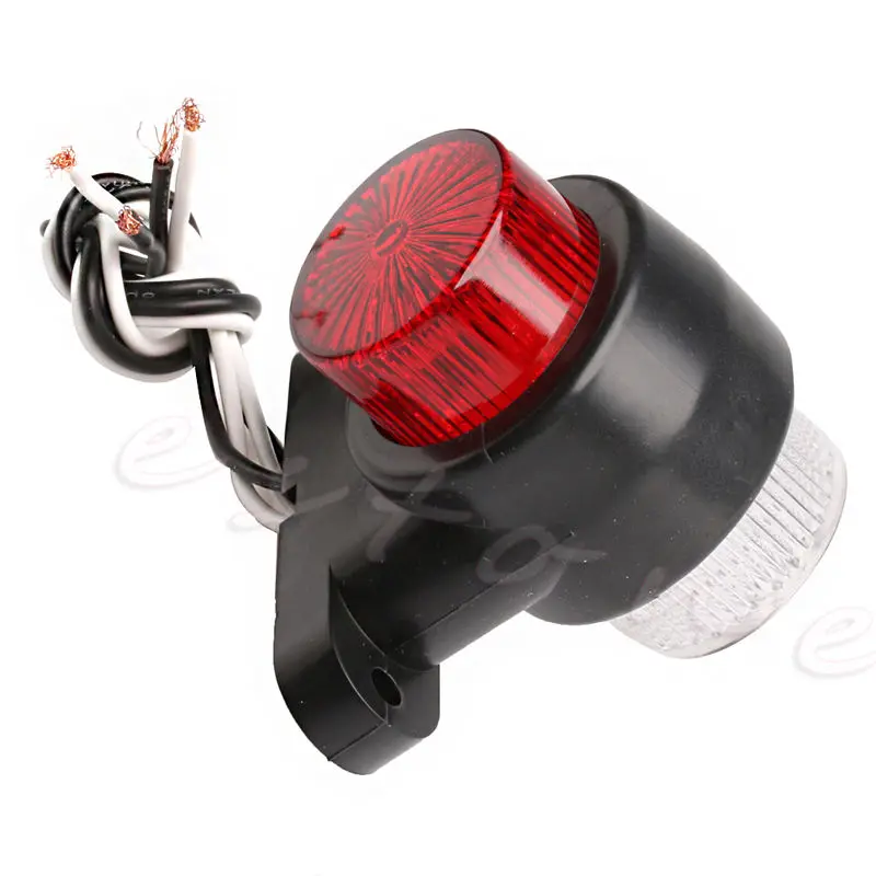 2x 8 светодиодный красного и белого цвета боковые габаритные светильник грузовой