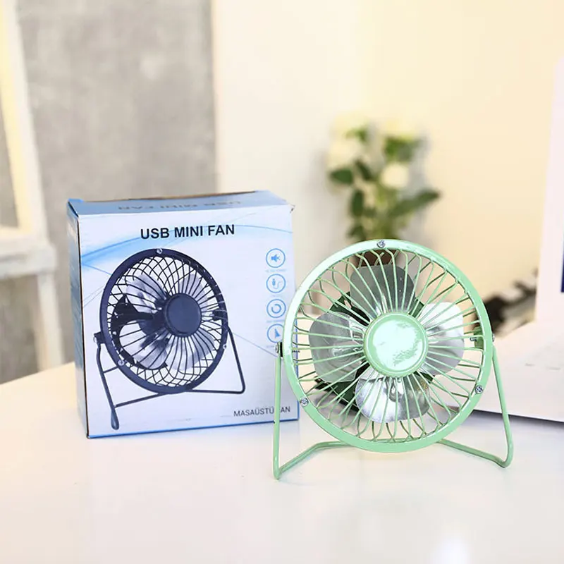 Стильный Портативный 4 дюймовый USB вентилятор охлаждения Настольный радиатора