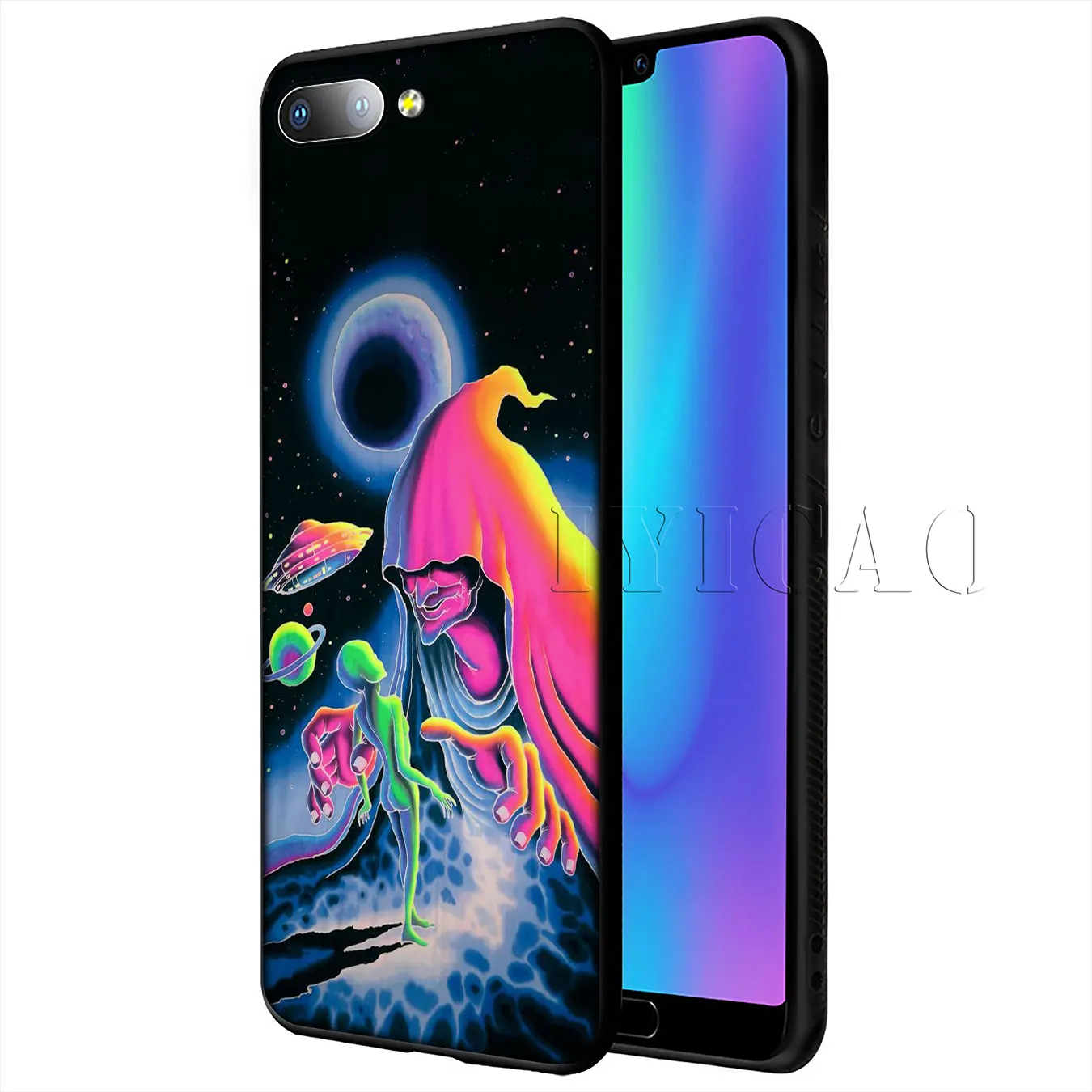 Iyicao чужой считаем НЛО мягкий чехол для huawei P20 Pro P10 P8 P9 P30 Lite Mini 2017 P Smart 2019 крышка |