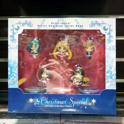 Sailor Moon Petit Chara Рождество специальный набор из 10 ограниченная фигурка игрушки - Цвет: with box