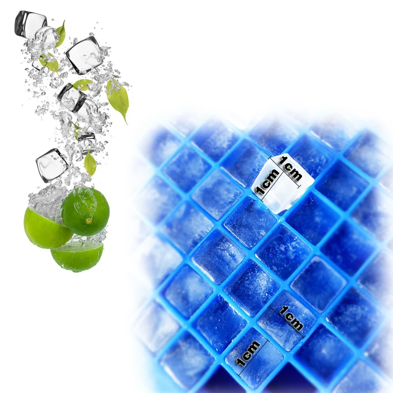 Новый безопасный 160 кубиков льда мини Кубик Пудинг силиконовый поднос Плесень