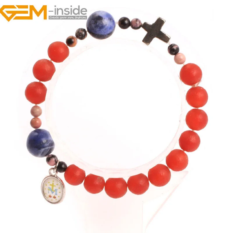 

Браслеты из натурального камня, англиканские мусульманские и католические эластичные ленты мала, модные ювелирные украшения для женщин, по...