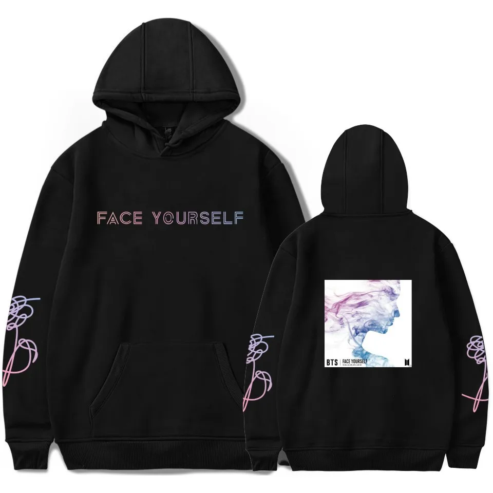 Kpop Face Yourself Bangtan Boys новые модные стильные толстовки свитшоты популярная одежда в