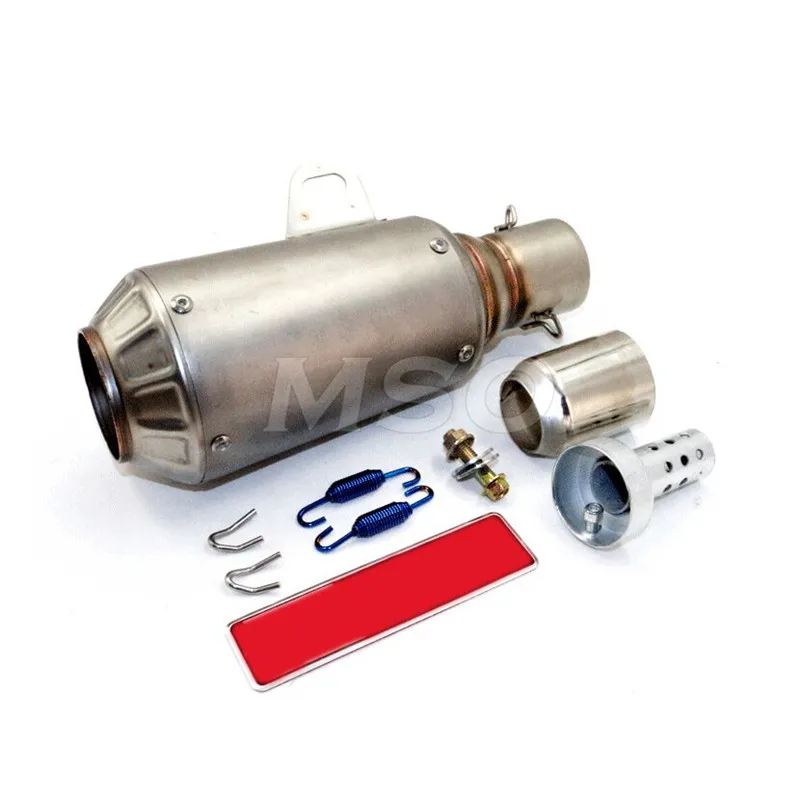 Установка интерфейса 51 мм глушитель выхлопной трубы мотоцикла кальцинированный