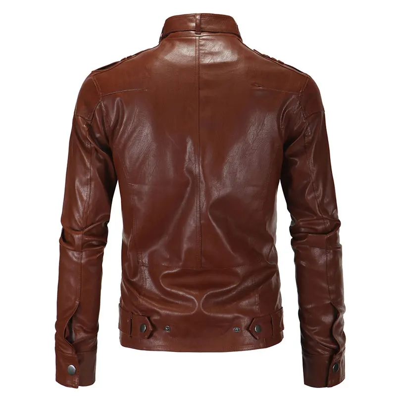 

Jacket Men Veste Homme Leather Jacket Overcoat Casual Bomber PU Chaqueta Men Fashion Coat Jaqueta Masculina Brand Cothing M-XXL