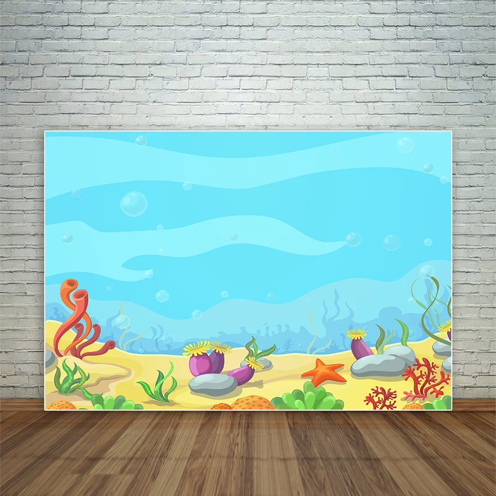Allenjoy подводный мультфильм Синий Морская звезда украшение ландшафт фон