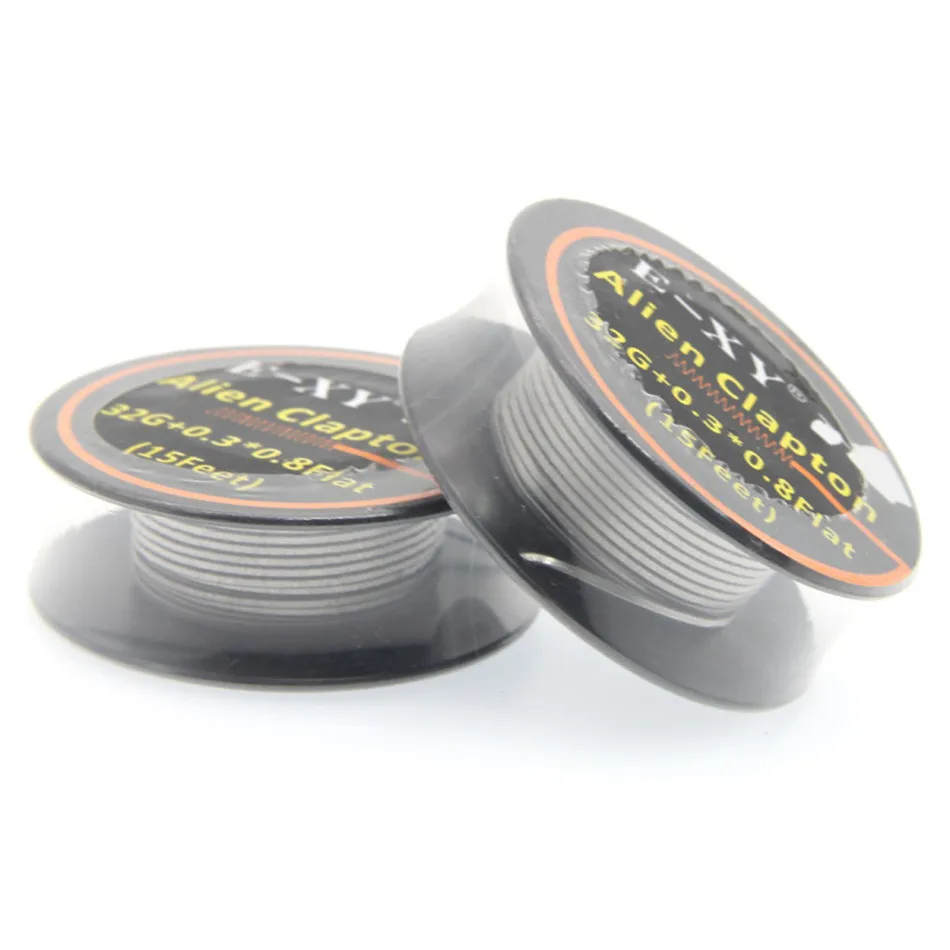 

E-XY Alien Clapton Wire High Density Heating Wire 5M/Roll 32GA for Electronic Cigarette RDA RBA Atomizer DIY Building Big Cloud