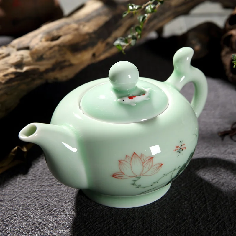 Чайный горшок Longquan Celadon в китайском стиле 220 мл | Дом и сад