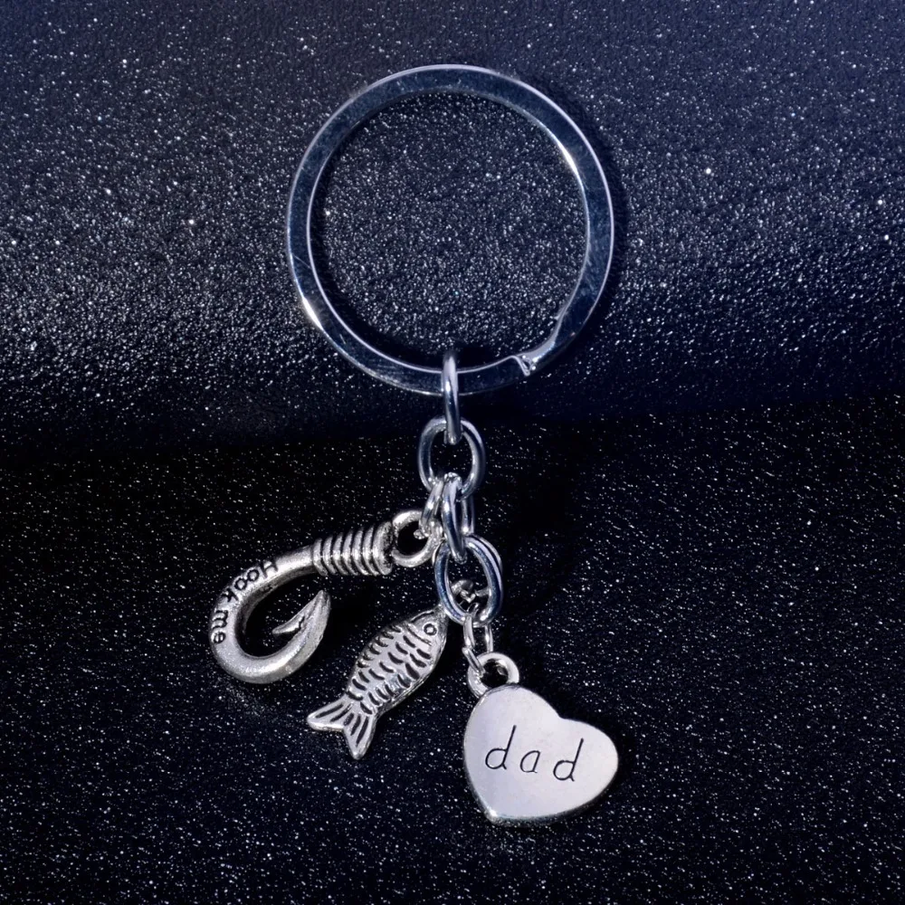 Брелок для ключей рыба с подвеской в виде папы|keyring love|fashion keychainkeychain fashion |