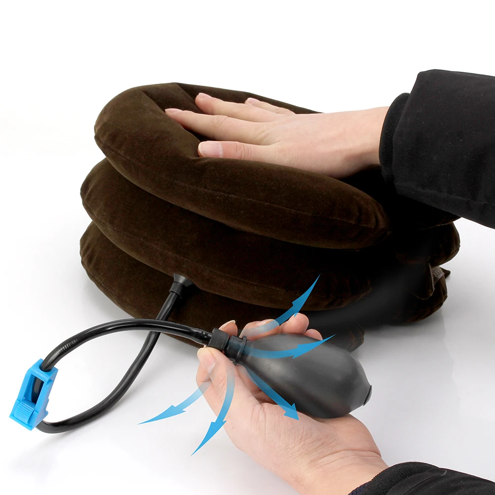 OLIECO, надувной шейный позвоночник, тяга, мягкий, для путешествий, для шеи, для снятия боли, трактор, для коррекции осанки, для шеи, для растяжения