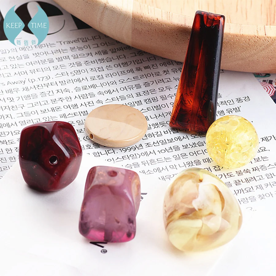 DIY ювелирные изделия для ушей аксессуары из смолы в форме золотой фольги