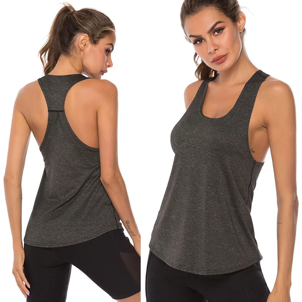 Летняя модная спортивная майка блузка повседневный Быстросохнущий жилет