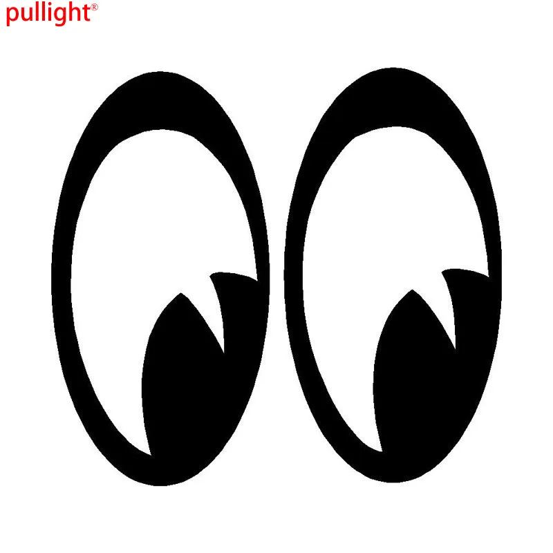 

13.7 * 12.7CM Cute Moon Eyes Fun Car Truck Window Bumper Vinyl Decal Sticker