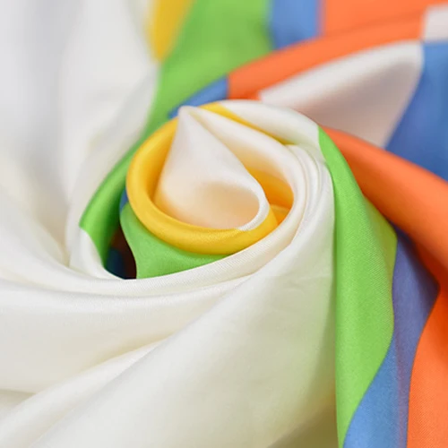 Fashion rainbow striped design pure silk twill fabric 140cm width STW098 | Дом и сад