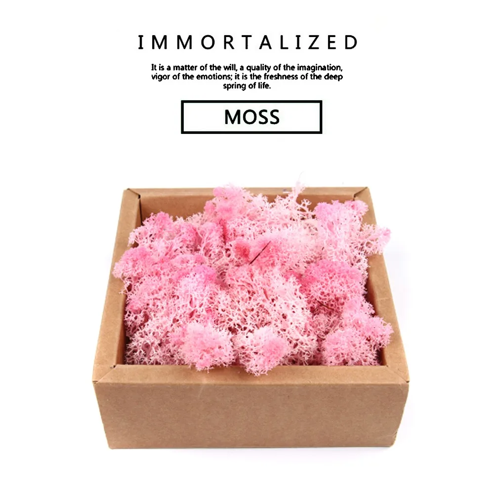 

24 color Artificial Dried Immortal moss for Flowers Grass Basket Plant Home Garden Garland Wedding Party DIY Decoration 1000g