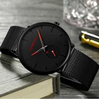 Часы Crrju мужские наручные кварцевые, модные классические повседневные спортивные, в деловом стиле, уникальный подарок, черные