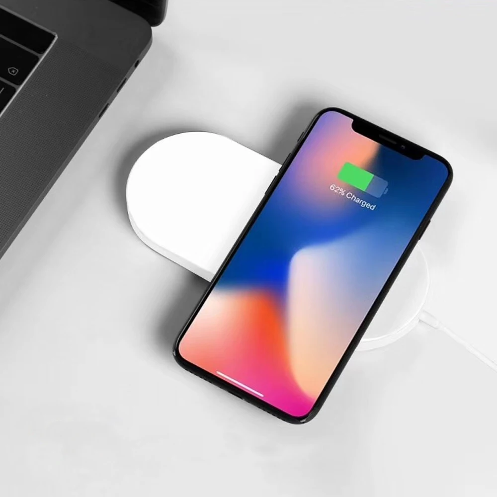 Беспроводное зарядное устройство 2 в 1 для Apple Watch 6 5 4 3 se Series iWatch зарядная