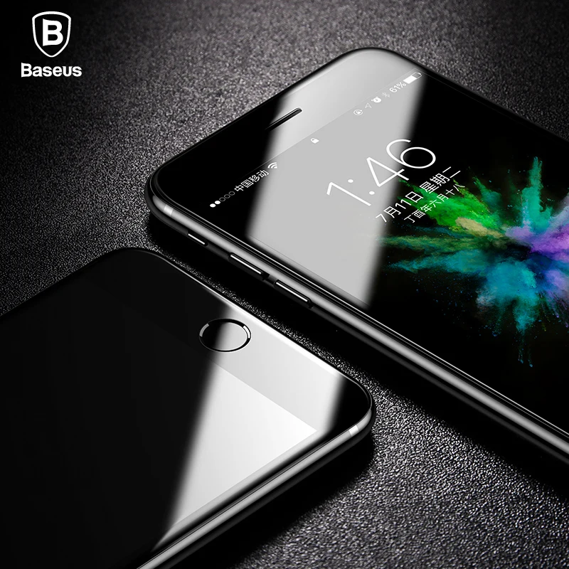 Защитное стекло Baseus Закаленное 9H для iPhone 8/8 Plus/7/7 Plus | Мобильные телефоны и