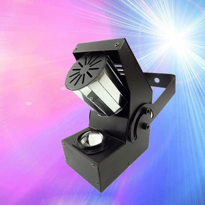 Светодиодный мини-роликовый сканер, 10 Вт, RGBW, управление DMX, цветная Автоматическая вращаюсветодиодный яся светодиодная лампа, сцсветильник для дискотеки, вечеринки, ночного клуба