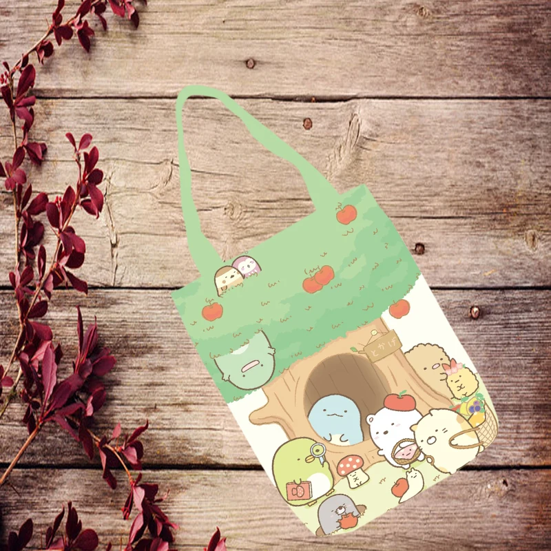 IVYYE Sumikko gurashi модная аниме складная сумка Холщовая Сумка для покупок повседневные